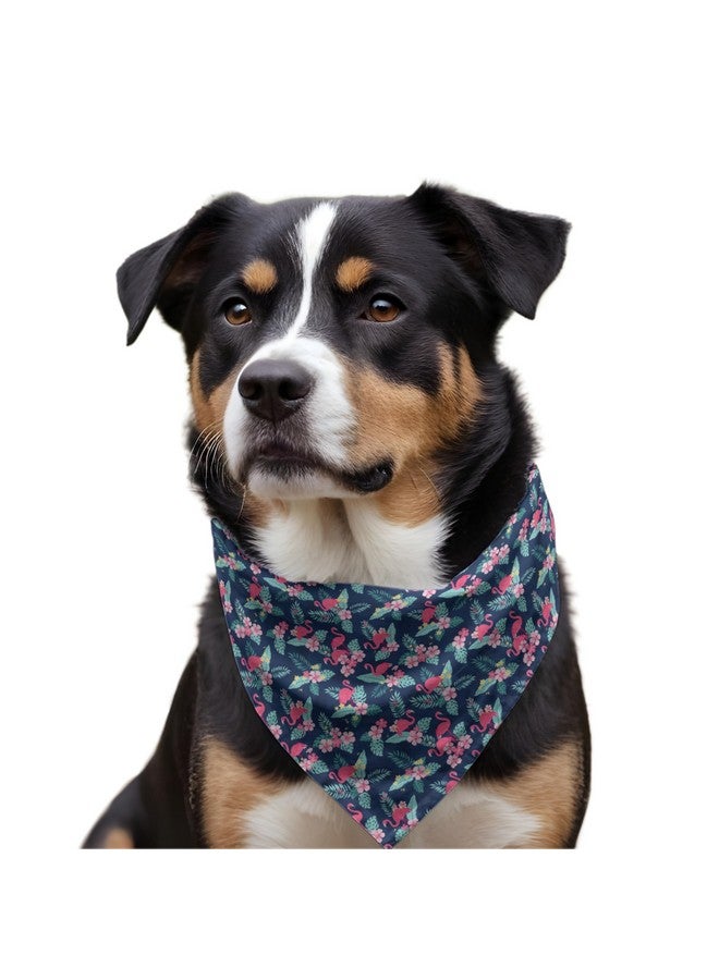 W Brings Flamingo Bird Dog Bandana/Scarf | This Stunning Gorgeous Design Dog Bandana Scarf Is Perfect Styling Accessory For Dogs Large, Medium & Small. One Size Fits All. - Image 3