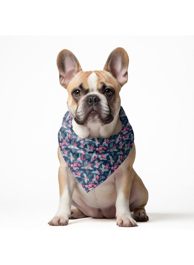 W Brings Flamingo Bird Dog Bandana/Scarf | This Stunning Gorgeous Design Dog Bandana Scarf Is Perfect Styling Accessory For Dogs Large, Medium & Small. One Size Fits All. - Image 5