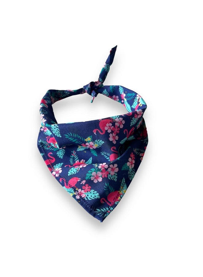 W Brings Flamingo Bird Dog Bandana/Scarf | This Stunning Gorgeous Design Dog Bandana Scarf Is Perfect Styling Accessory For Dogs Large, Medium & Small. One Size Fits All. - Image 2