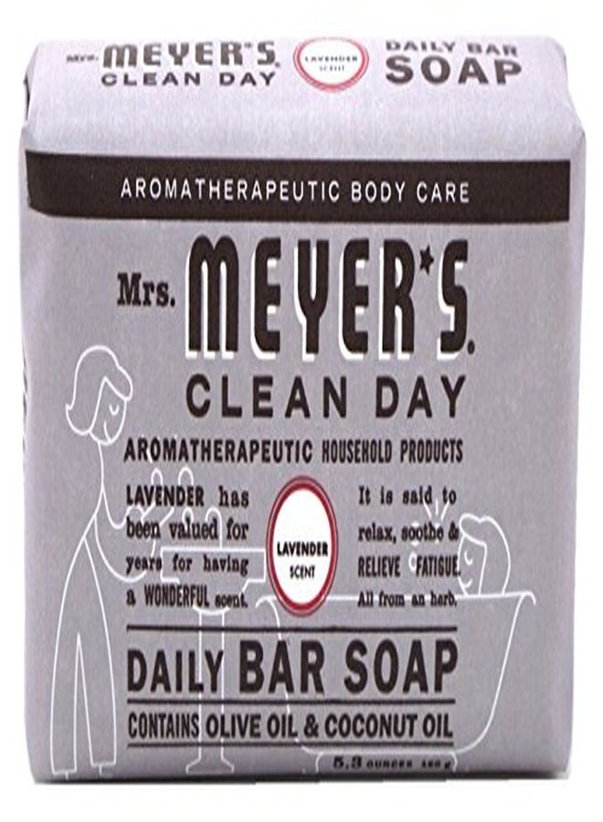 Mrs. Meyer's Clean Day Mrs Meyers Bar Soap Lavender 5.3 Ounce (156Ml) (3 Pack) - Image 2