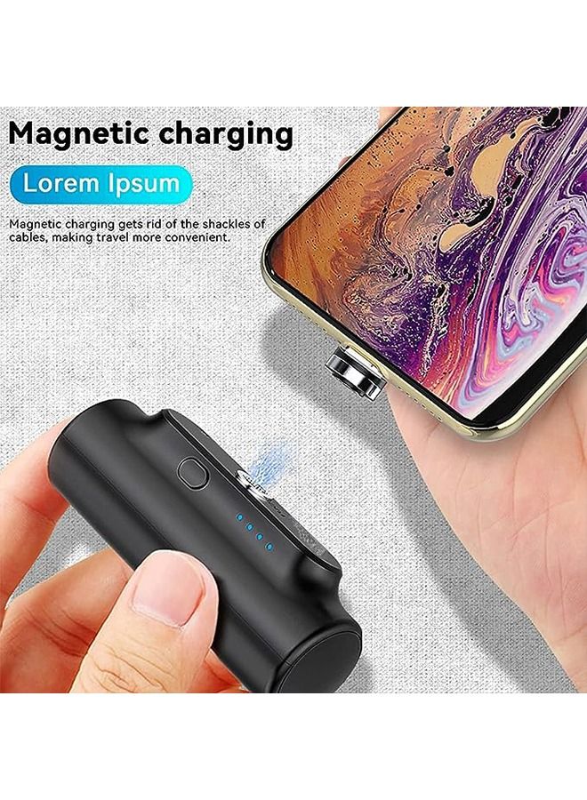 Mini Universal Portable Charger, Wireless Power Bank 3000mAh Compatible with Micro/Lightning/Type-c Connector Ultra-Compact Portable Charger Battery Pack Compatible with Most Phones - Image 4