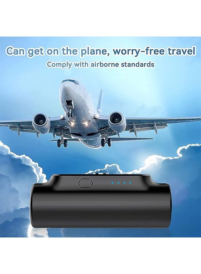 Mini Universal Portable Charger, Wireless Power Bank 3000mAh Compatible with Micro/Lightning/Type-c Connector Ultra-Compact Portable Charger Battery Pack Compatible with Most Phones - Image 3