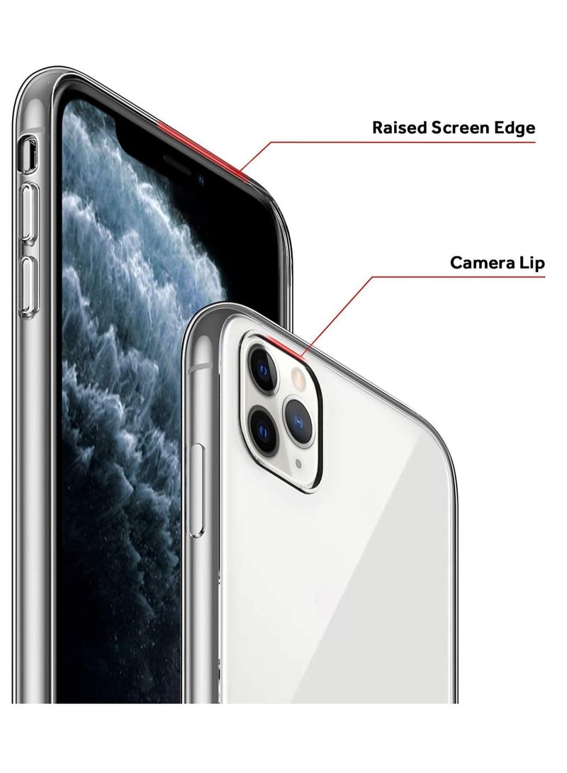 MIGOFAST IPhone 11 Pro Max Clear Case Soft Flexible Silicone TPU Shockproof Transparent Rubber Back Cover iPhone 11 Pro Max, Clear - Image 4
