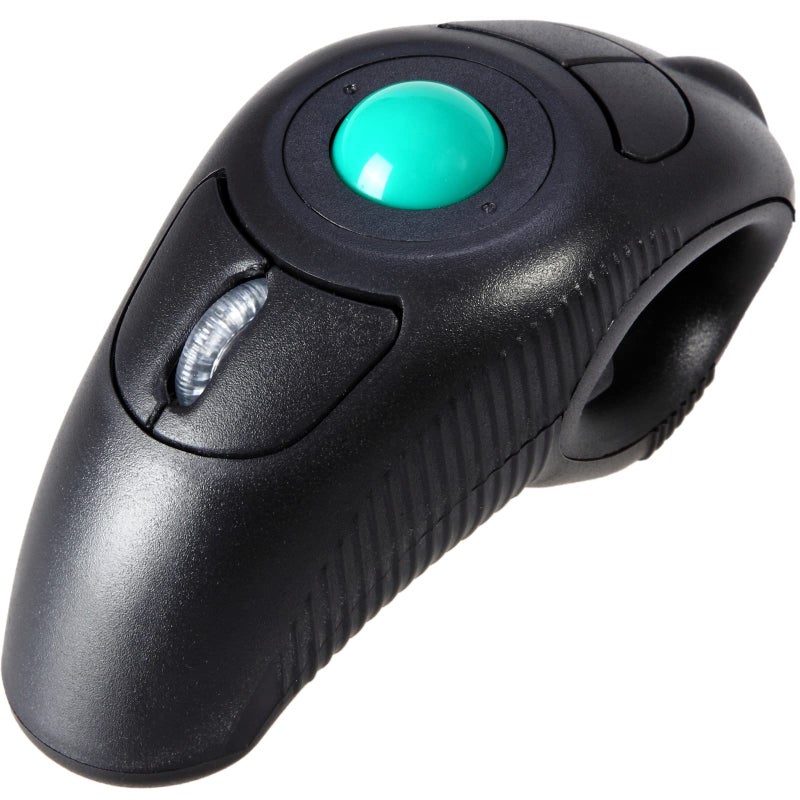 EIGIIS 24G Ergonomic Trackball Handheld Finger USB Mouse Wireless Optical Travel DPI Mice for PC Laptop Mac Left and Right Handed - Image 2