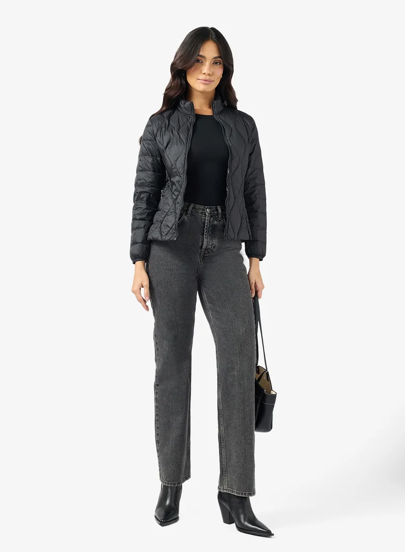 ELLA Casual Mid Length Qulited Jacket