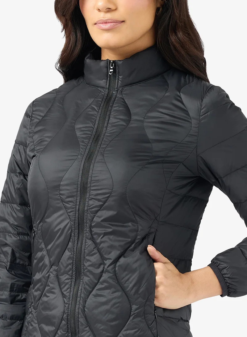 ELLA Casual Mid Length Qulited Jacket