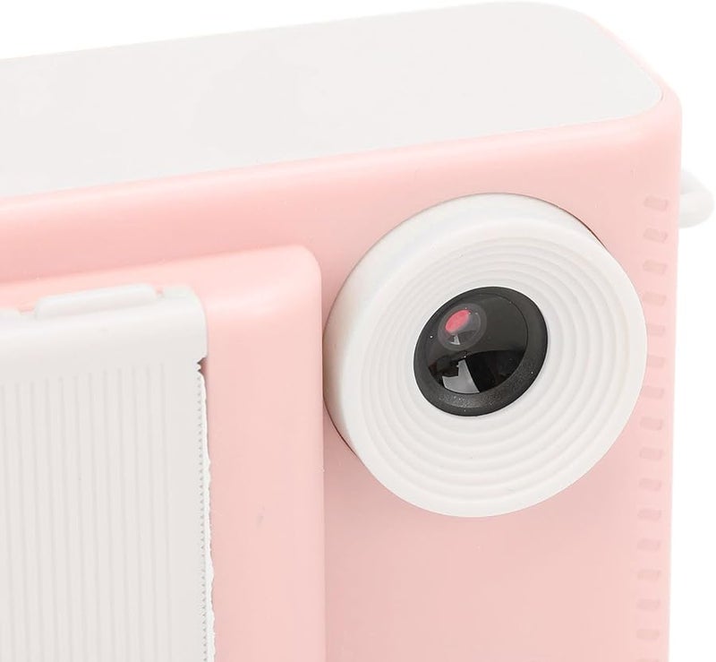 Pink Kids Print Camera Dual Lens HD Video Recorder with 3 Rolls Paper Christmas Birthday Gift - Image 4