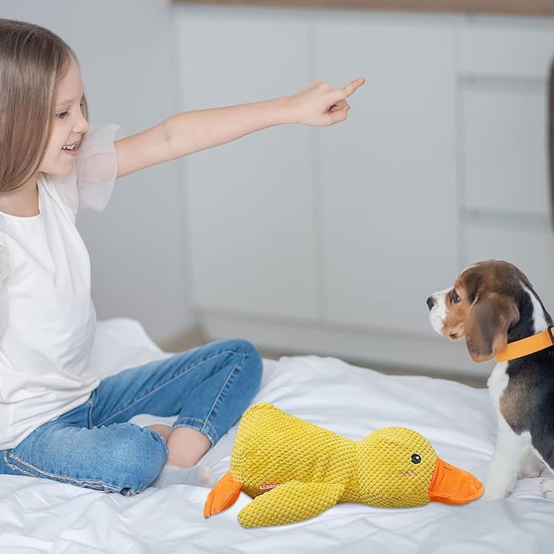 Duck Dog Toy for Dogs Pet Supplies,2025 Upgrade Durable Calming Ducks Dog Toy,Squeak Dog Toys Stuffed Fun for Indoor Puppies Small Dog Indoor Puppy Essentials (Pink-1PC) - Image 5