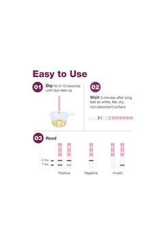 Easy@Home Easy@Home Pregnancy Test Strips Kit: 10-Pack HCG Test Strips, Early Detection Home Pregnancy Test, Over 99% Accurate  - Image 4