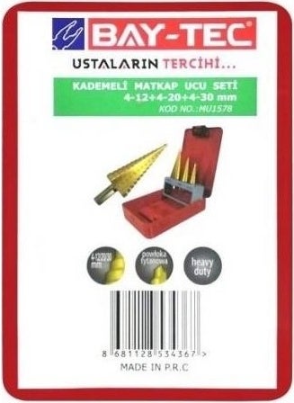 Bay-Tec MU1578 Step Drill Set Set of 3 4-30 mm  - Image 3