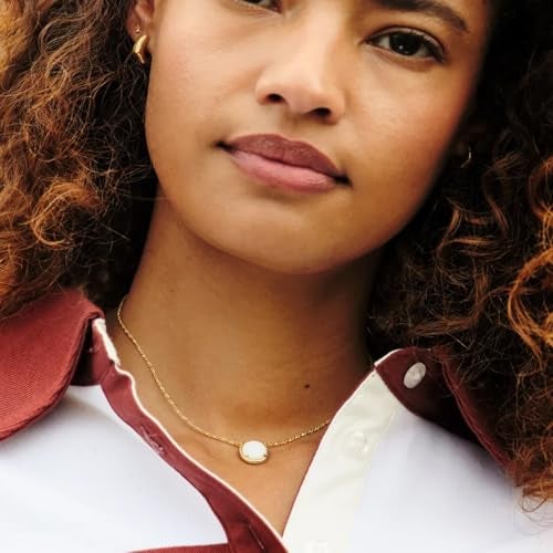 Kendra Scott Volleyball Pendant Necklace, 14k Gold Plated Brass, Mother-of-Pearl, Fashion Jewelry for Women - Image 5