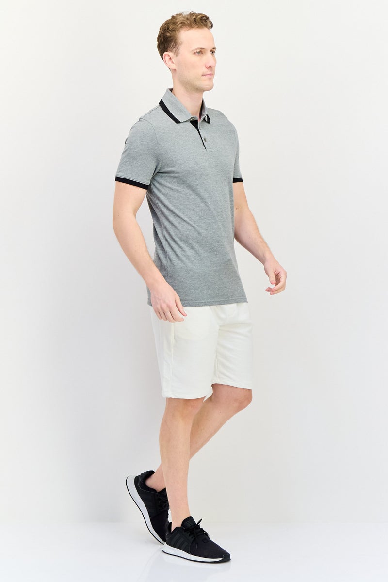 PUMA تي شيرت بولو رياضي للرجال بأكمام قصيرة، رمادي هيثر - Image 4