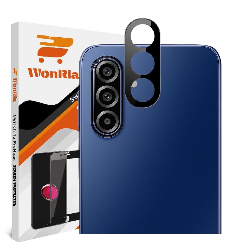 WonRia ® Pack 1- Back Camera Lens Protector for Samsung A17 | Samsung M17 | Samsung F17 5G Camera Glass Protector Guard [3D Premium] - Black - Image 1