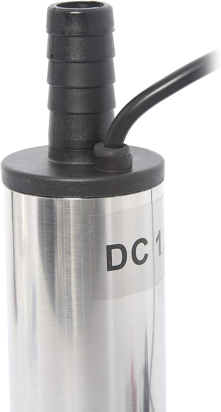 woobles DC 12V Submersible Electric Diesel Pump,Water Oil Diesel Fuel Transfer Fluid Pump for Car Truck Caravan Marine Boat (Steel) - Image 5