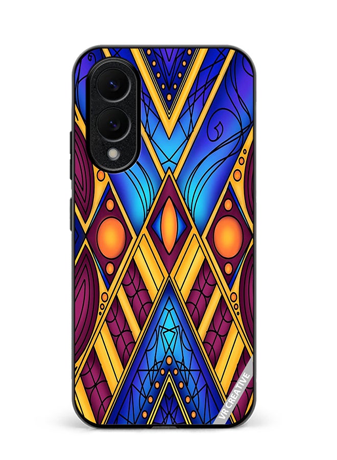 VR CREATIVE Protective Case Cover For Samsung Galaxy S25 Edge Abstract Design Multicolour