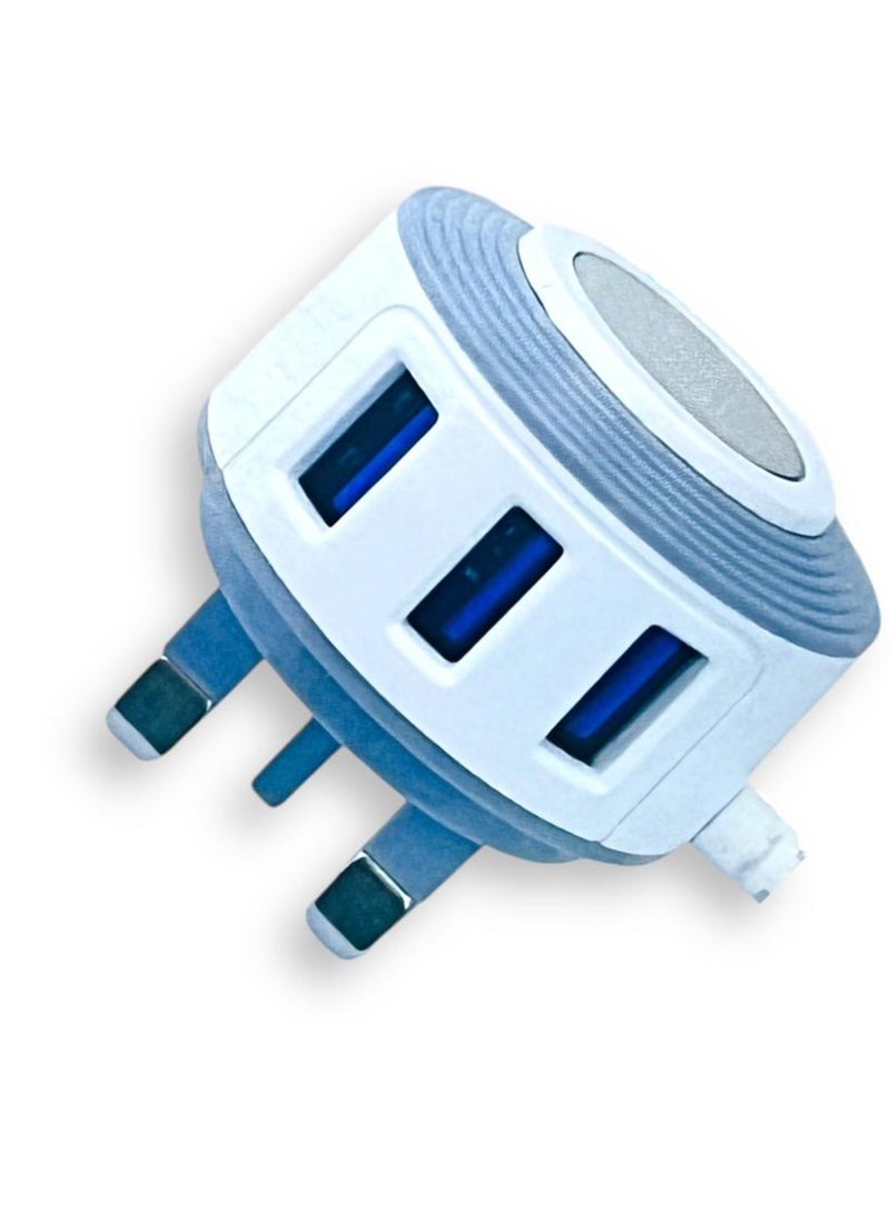 AZ-29 3 شاحن سفر عالي الجودة بمنفذ USB بقوة 3.1 أمبير.  - Image 3