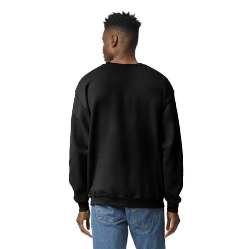 Gildan UGP Campus Apparel Gildan Men's Heavy Blend Crewneck Sweatshirt - Large - Black - Image 3