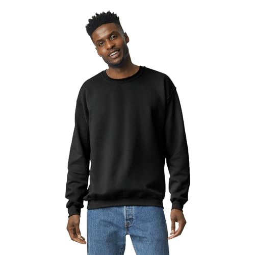 Gildan UGP Campus Apparel Gildan Men's Heavy Blend Crewneck Sweatshirt - Large - Black - Image 1
