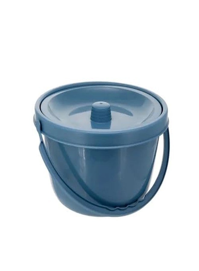 eOnekart Removable Plastic Round Commode Pot Bucket with Lid Compatible for Wheelchair | Toilet Chair | Bathroom Chair | Commode Stool | Bedside Commode for Adults, Elderly, Patients - Easy to Clean - Image 4