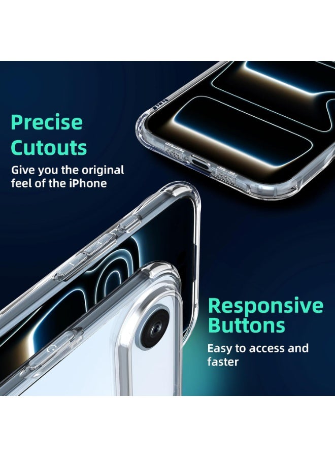 أكاليكس جراب شفاف لهاتف آيفون 17 إير، يحمي من السقوط، مقاوم للصدمات والخدوش، لا يصفر لونه - Image 5