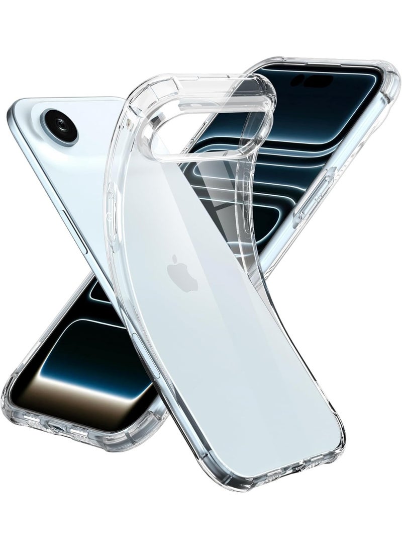 أكاليكس جراب شفاف لهاتف آيفون 17 إير، يحمي من السقوط، مقاوم للصدمات والخدوش، لا يصفر لونه - Image 1