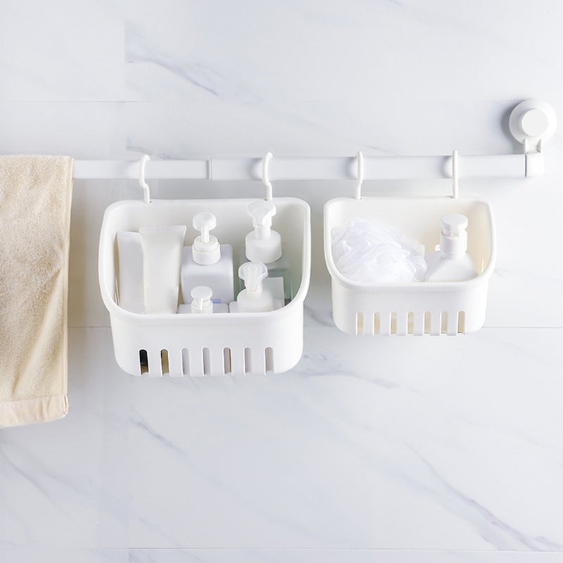 Household Bath Basket Multi-function Wall Basket Convenient Toiletry Basket Bath Accessory - Image 5