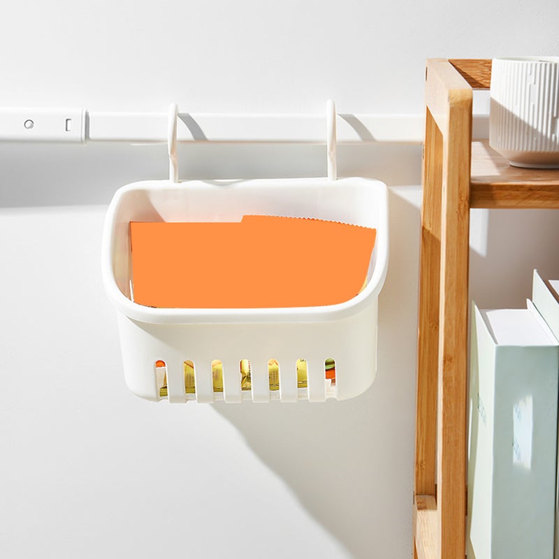 Household Bath Basket Multi-function Wall Basket Convenient Toiletry Basket Bath Accessory - Image 3