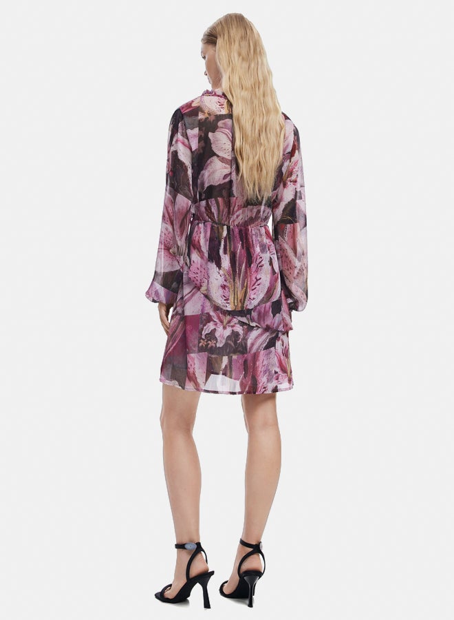 DESIGUAL Flowy orchid dress  - Image 4