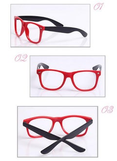 Fodattm Fodattm Set of 6 Kids Children Candy Colour Fashion Cute Glasses Frame Without Lenses Nerdy Retro Glasses Party Supplies (Colour Random)  - Image 4