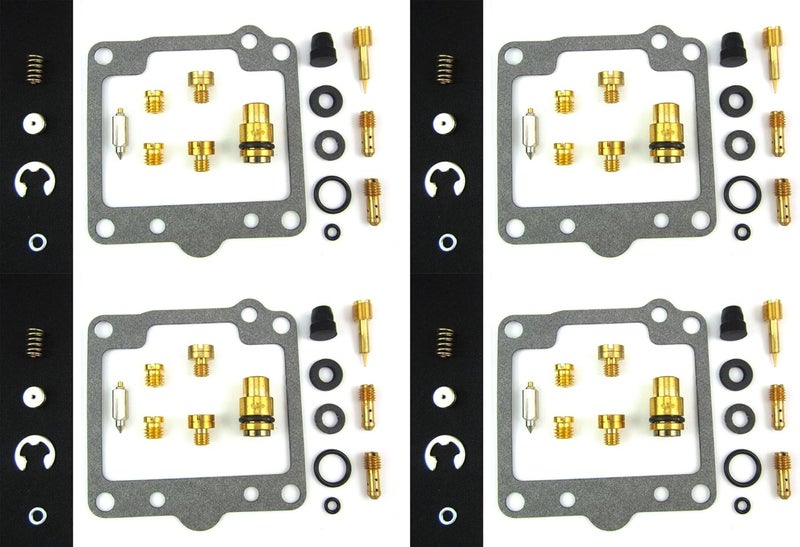 DAMINEDING طقم إصلاح وتجديد الكربريتر Damineding 4 مجموعات لسيارات سوزوكي GS1100 GS1100E GS1100ES من 1980-83 - Image 1