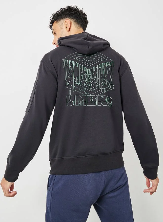 umbro Utility Graphic Hoodie with Front Pocket