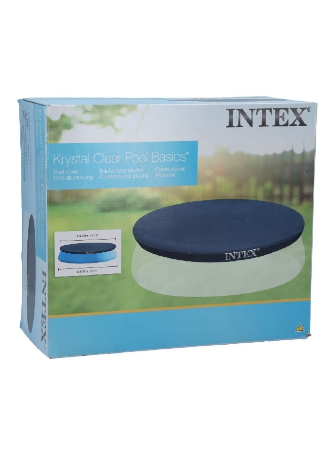 INTEX Multiple Holes Easy Set Pool Cover Blue 12 Inch x 15ft 28023 - Image 3