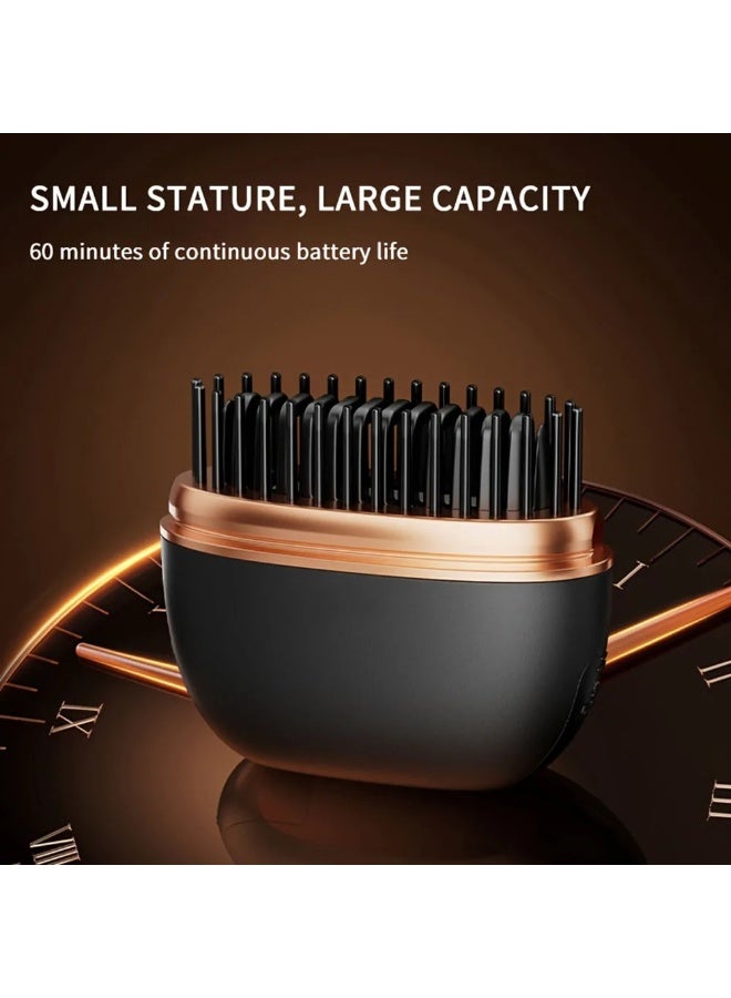 جديد اللاسلكي التوحيد المشط المحمولة USB شحن الشعر التوحيد فرشاة التدفئة لوحات المشط لسلسة تصميم الشعر مصمم - Image 4