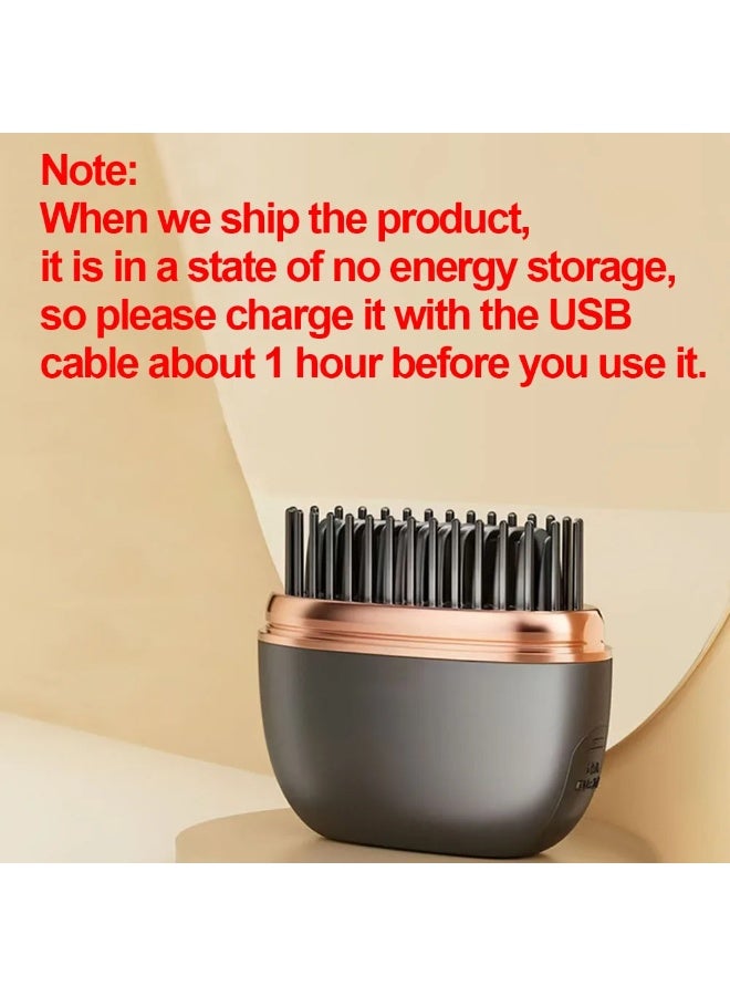 جديد اللاسلكي التوحيد المشط المحمولة USB شحن الشعر التوحيد فرشاة التدفئة لوحات المشط لسلسة تصميم الشعر مصمم - Image 3