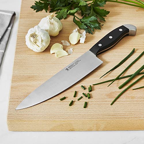 HENCKELS Premium Quality 12-Piece Knife Set with Block and Knife Sharpener, Razor-Sharp, German Engineered Knife Informed by over 100 Years of Masterful Knife Making, Brown Block - Image 2
