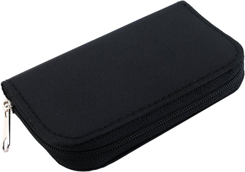 JCSMARTEC Memory Card Carrying Case - Suitable for Micro SD, Mini SD and 4X CF, Card Holder Bag Wallet for Media Storage Organization (Black) - Image 2