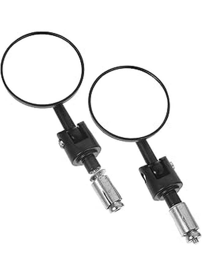 2Pcs Motorcycle Handlebar Mirrors Sturdy Rearview Easy Installation with Wrench Compatible Various Models - Image 1