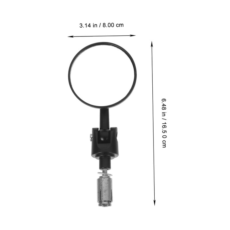 2Pcs Motorcycle Handlebar Mirrors Sturdy Rearview Easy Installation with Wrench Compatible Various Models - Image 5