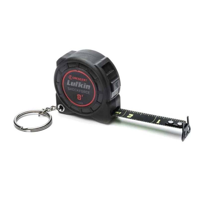 Lufkin - Tape,Keychain,Black Blade,1/2" X8' (L1108B) - Image 1