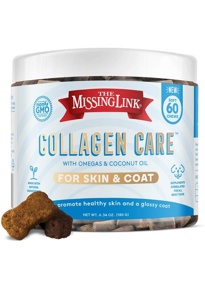 The Missing Link - Collagen Care Skin & Coat Soft Chews 60Ct  Daily Hair Growth, Healthy Skin & Strong Nails Support For Dogs - Image 1