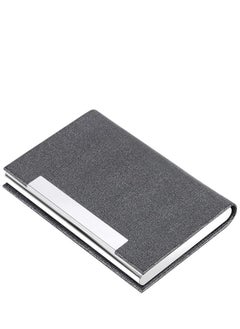 Generic Padike Business Card Holder, Business Card Case Professional PU Leather & Stainless Steel Multi Card Case,Business Card Holder Wallet Credit Card ID Case/Holder for Men & Women. (Gray)  - Image 3