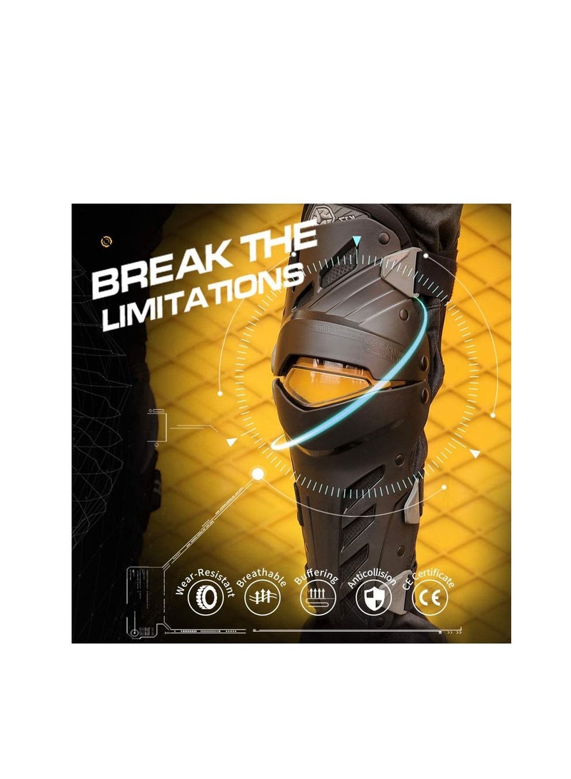 Scoyco وسادات الركبة للدراجات النارية ووسادات الكوع وواقي الركبة لسباقات موتوكروس ووسادات معدات الدراجات النارية وواقيات الركبة للسكوتر الرياضي - مقاس مجاني - Image 3