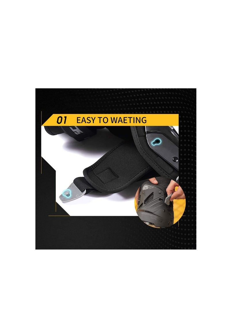 Scoyco وسادات الركبة للدراجات النارية ووسادات الكوع وواقي الركبة لسباقات موتوكروس ووسادات معدات الدراجات النارية وواقيات الركبة للسكوتر الرياضي - مقاس مجاني - Image 4