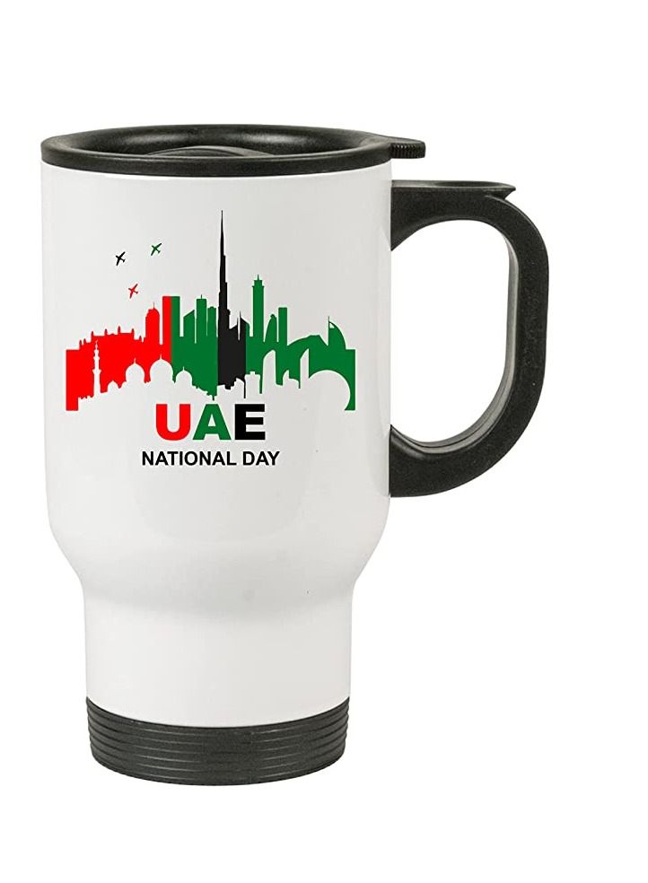 PRINTSHOP4ME Travel Mug for UAE  National Day and Flag day celebrations (Design 7) - Image 1