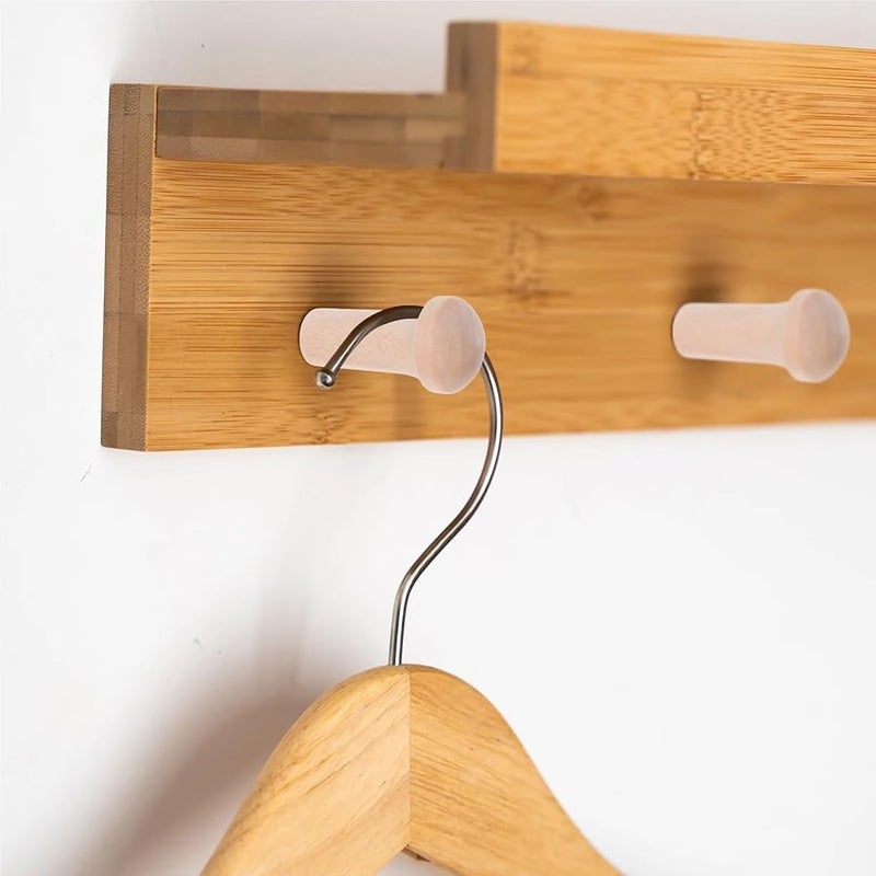 برغي وتد شاكر خشبي 40 قطعة خطافات حائط لتخزين المناشف ورفوف التعليق والحرف اليدوية - Image 5