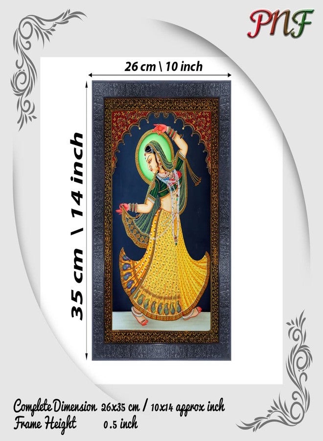 pnf Poster And Frames Rajasthani Miniature Painting Art Wooden Photo Frame With Acrylic Sheet | Living Room, Bedroom | Home Decoration | Best Gifting Option (10 * 14inch,Multicolour,Synthetic) 1029 - Image 2