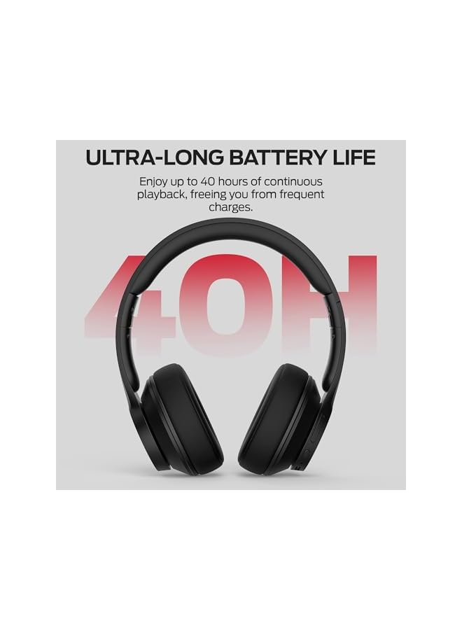 Monster Mission 100 Bluetooth Headphones, Over Ear Headphones with Immersive Bass, Crystal Clear Call, 40H Playtime, Bluetooth 5.4, Comfortable Fit Wireless Headset - Image 4