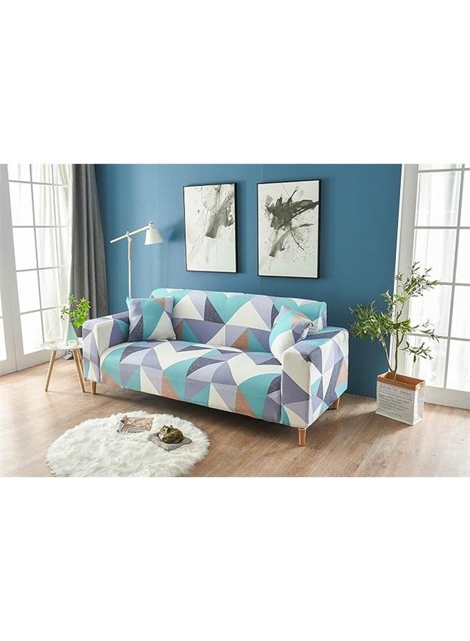 Printed Sofa Cover Stretch Couch Covers Sofa Slipcovers for 3 Cushion Couch 190 x 230cm  - Image 4