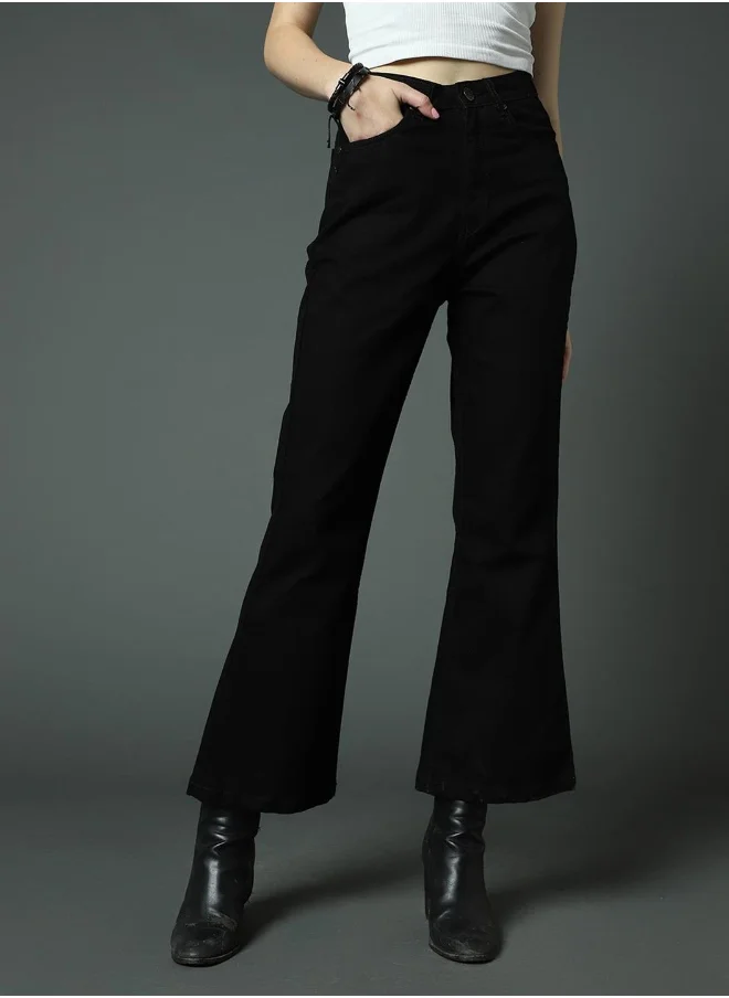 HIGH STAR Women Black Jeans