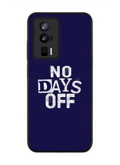 Stylizedd Rugged Black edge case for Xiaomi Poco F5 Pro 5G / Xiaomi Redmi K60 / Xiaomi Redmi K60 Pro Slim fit Soft Case Flexible Rubber Edges Anti Drop TPU Gel Thin Cover - No days off  - Image 1